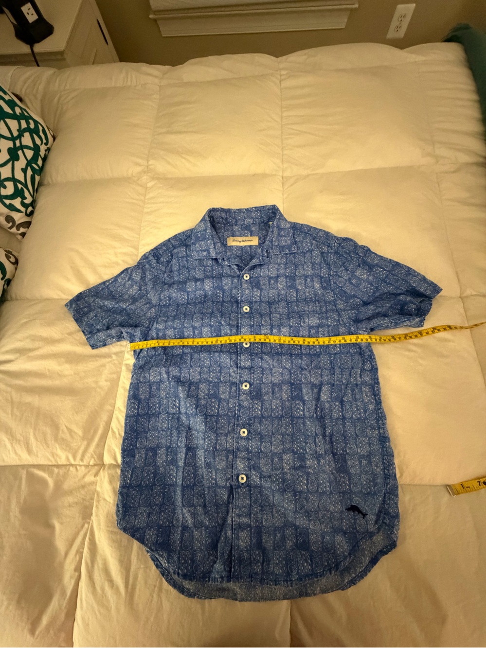 Tommy Bahama Blue Short-Sleeve Button-Up Shirt for Kids